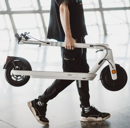 26lb Ultra-Light E-Scooter W - Hidden Handle - 22 Mi Real Range, Folds Fast