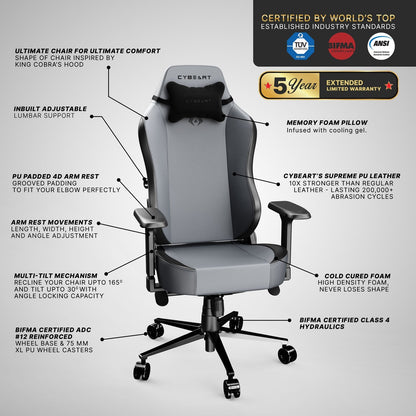 Apex Series - X11 Gray Gaming Chair